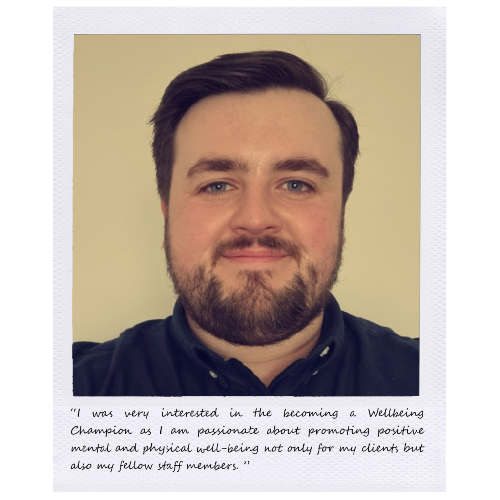 #WellbeingChampion Cory